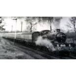 Railway Photo's - W.A.Sharman-Great Central Railway -17/2/91, 5029 'Nunney Castle' leaves