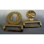 British WWII Grenadier Guards Officers Belt Buckle, heavy brass construction, sadly very worn