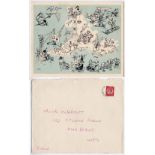 Pacific (Gilbert & Ellice Islands) OP Grapple - 1956 Christmas Card Christmas Island B.F.P.O. 170