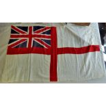 British WWII Naval Ensign Flag, no edge on the flag, it is likely a display piece.