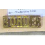 British Shoulder Titles-The Border regiment - Border(W1081)