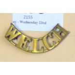 British Shoulder Titles-The Welch Regiment - Welch (W1152)