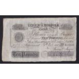 Great Britain - Lynn Regis & Norfolk Bank 1887 - £10 - Fine and scarce