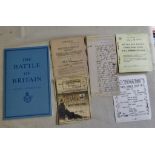 British WWII Documents and booklets, Overseas 8th Army printed Christmas Card, replica RAF