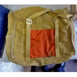 British 1940/50s Canvas Childs backpack made from a military pack, a very nice conversion for