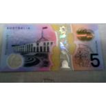 Australia 2005?-5 dollars, Queen Elizabeth II at right centre, UNC