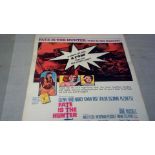 Film Poster - Fate is the Hunter - 20th century Fox- vintage 1964 - 12" x 24"