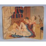 AN UNUSUAL ORIENTAL EUROPEAN SUBJECT EROTIC ALBUM, containing five double-page