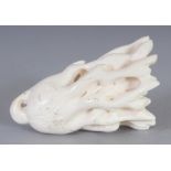 AN EARLY 20TH CENTURY ORIENTAL CARVED IVORY MODEL OF A FINGER CITRON, 2.6in long.