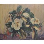 Clara Lotte Von Marcard-Cucuel (19th/20th Century) American/German. Still Life with Flowers in a
