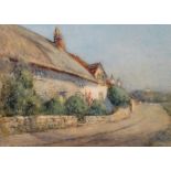Alexander MacBride (1859-1955) British. 'In the Heat of the Day, Amberley, Sussex', Watercolour,