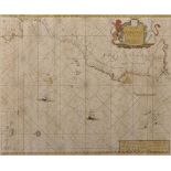 Hendrick Doncker (1626-1699) Dutch. "De Cust van Barbaria, Gualta", A Sea Chart of the Iberian