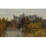 Robert Allan (19th-20th Century) British. A View of Windsor Castle with the Thames in the