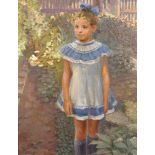 Vassili Constantinovitch Kouklin (1924-1994) Russian. "Ludmila", a Young Girl Standing in a