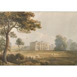 John Varley (1778-1842) British. "Digswell" (Digswell House, Hertfordshire), A Georgian House with