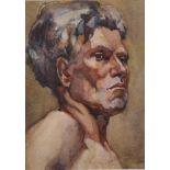 Circle of Duncan Grant (1885-1978) British. Head Study of a Man, Believed to be the Welsh Actor