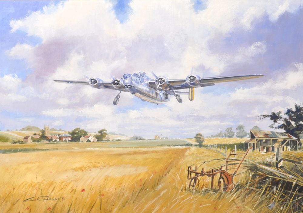 Colin Doggett (1947 ) British. "The Sword and the Ploughshare consolidated B-24J Liberator", (