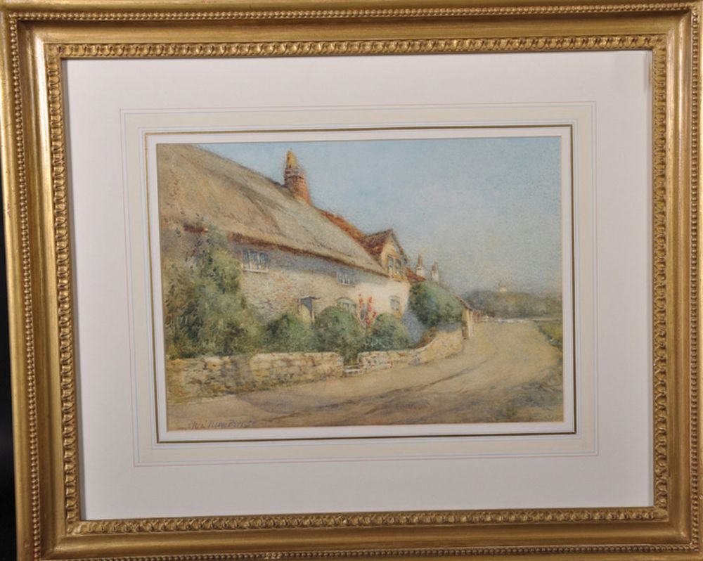 Alexander MacBride (1859-1955) British. 'In the Heat of the Day, Amberley, Sussex', Watercolour, - Image 2 of 4