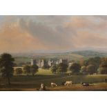 Manner of John Frederick Tennant (1796-1872) British. An Extensive Landscape with Figures and Cattle