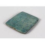 A SHAGREEN CIGARETTE CASE.