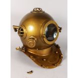 A BRASS DIVERS HELMET.