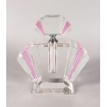 A GOOD ART DECO DESIGN SCENT BOTTLE.