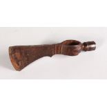 A RARE TOMAHAWK PIPE (NO STEM). 7.5ins.