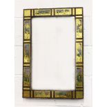 A REGENCY PIER MIRROR, the central mirror plate within gilded chinoiserie decorated segmented frame.