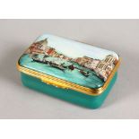 A HALCYON DAYS CANALETTO COMMEMORATIVE SNUFF BOX 1697-1997, No. 243 of 300.