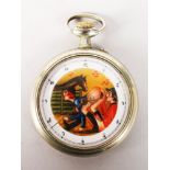 A SWISS MADE EROTIC POCKET WATCH.