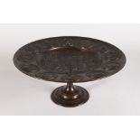 A GOOD BARBEDIENNE BRONZE CIRCULAR CLASSIC TAZZA. 11ins diameter.