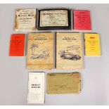 A COLLECTION OF MOTORING EPHEMERA.