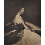 Frans van Riel (1879-1951) French. Portrait of Anna Pavlova Seated, Clich, (Photogravure), 13.25"