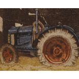 Richard Wade (20th-21st Century) British. "Old Blue Tractor", Lithograph, Signed and Numbered 40/200