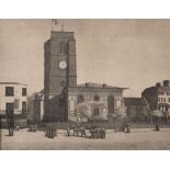 D...Smith (20th Century) British. "Chelsea Old Church", Etching, Signed, Inscribed and Dated 1929 in