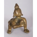 A Small Bronze Figure of Balakrishna, Bengal, Eastern India, circa 18th century, the infant deity