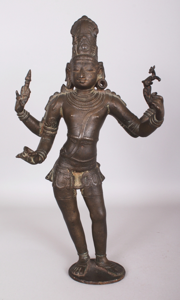 An Important Chola Bronze Figure of Siva Vinadhara, Tamil Nadu, South India, circa 12th century, the