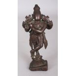 A Bronze Figure of Krishna Venugopala, Tamil Nadu, South India, circa 17th century, standing with