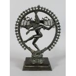 A Bronze Figure of Siva Nataraja, Tamil Nadu, South India, early 20th century, the four-armed