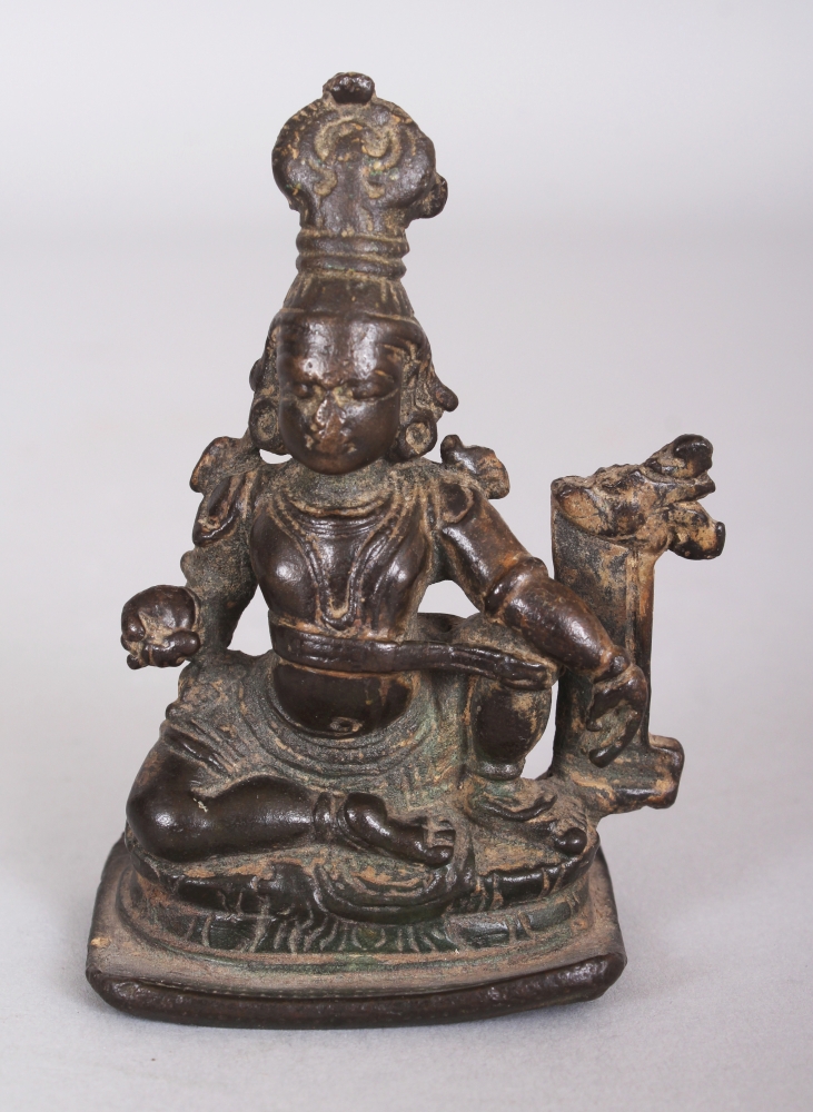 A Bronze Fragmentary Shrine Depicting Aiyannar, Kerala, South West India, 15th/16th century,