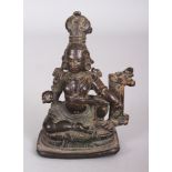 A Bronze Fragmentary Shrine Depicting Aiyannar, Kerala, South West India, 15th/16th century,