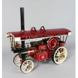 A 'Markie' model of a fairground showman's traction engine 'Trowbridge Coin Machines', built by Tony