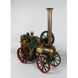 A Superb Live Steam Scale Model of a portable traction Engine or Steam Tractor, built by W Cox,
