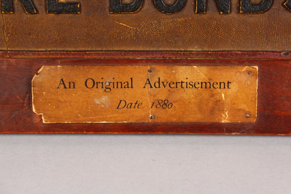AN ORIGINAL ADVERTISEMENT, DATE 1880, for BROOKE BOND TEA, framed, the letters on reverse glazed. - Image 2 of 5