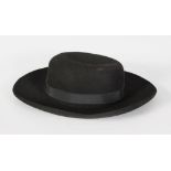 A GIORGIO ARMANI BLACK HAT.