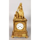 A GOOD 19TH CENTURY FRENCH ORMOLU CLOCK by RAINGO FRERES, PARIS, with eight-day movement, the case