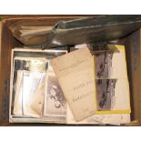 PHOTOS, cards, etc., 19th c. & later (1 box).