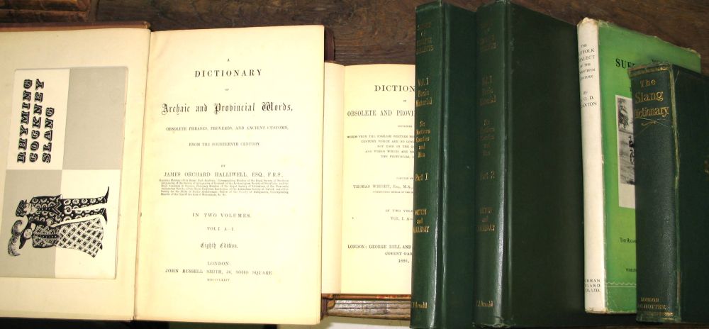 HALLIWELL (J. O.) A Dictionary of Archaic and Provincial Words, 2 vols., 8vo, clo., 8th Edn., L.,