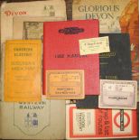 [RAILWAYS] q. of ephemera incl. 2 unused G.W.R. SEASON TICKETS "Warminster and [blank]" and "