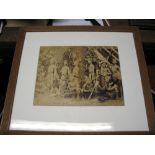 PHOTOGRAPHS: BURMA / TRIBAL: Pair of large late 19th century albumen tribal photographs of Naga
